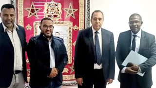 عامل اقليم طرفاية يستقبل السيد صالح داهي السيد بابا الليه والسيد علي سالم يارا